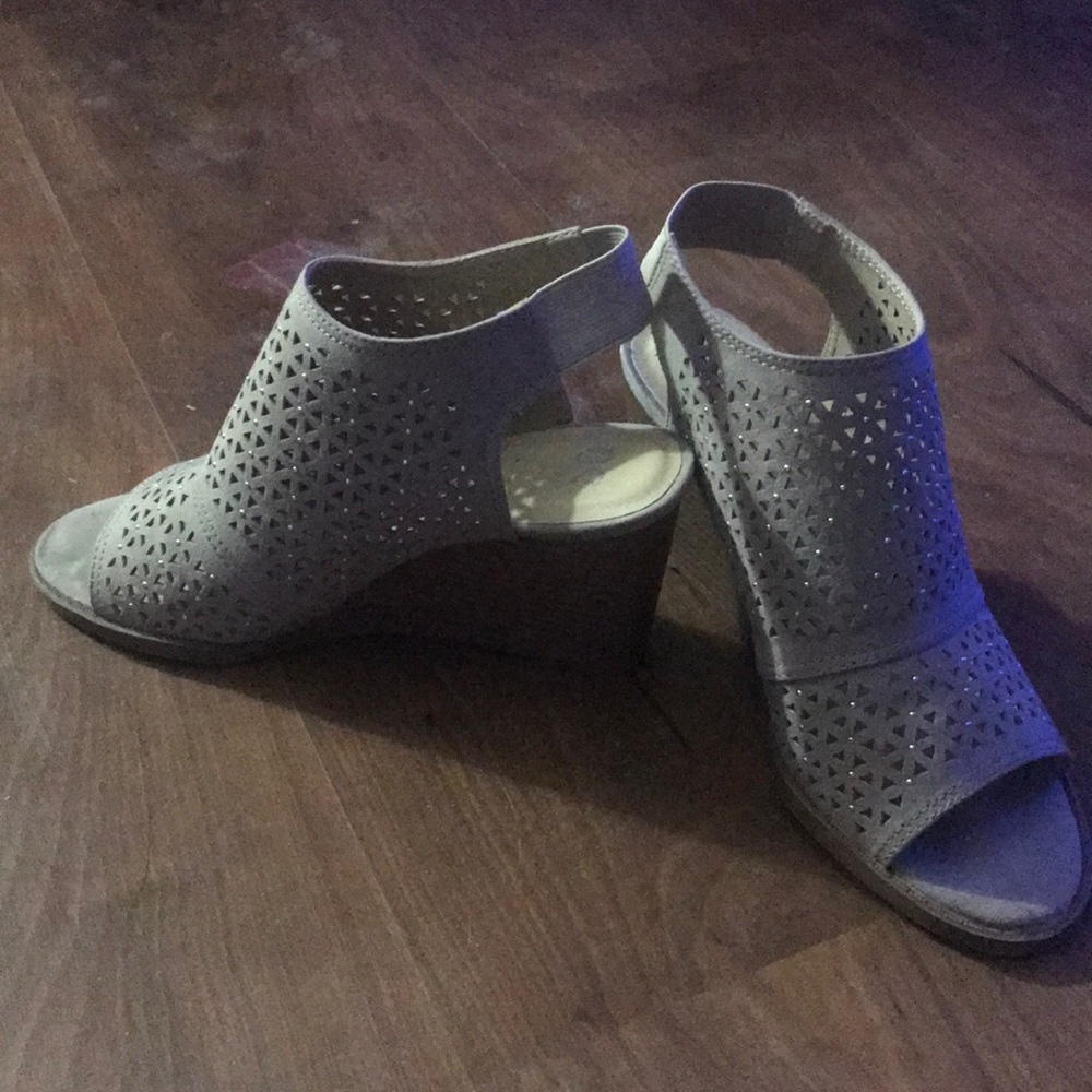 Worn once shoes.